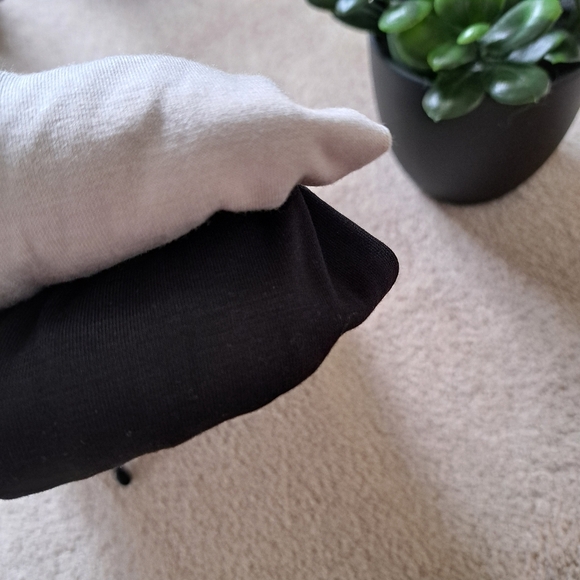 New! Natori Lounge Pants Size Medium Black Beige PJ Pants Casual Neutral Relaxed - Picture 11 of 12